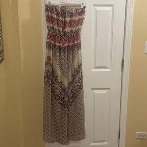 Strapless summer dress